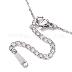 Ожерелья с подвесками из драгоценных камней и сплава с градиентным цветом&nbsp;NJEW-JN05074