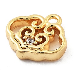 Латунные микро проложить кубического циркония подвески KK-H511-01G-02