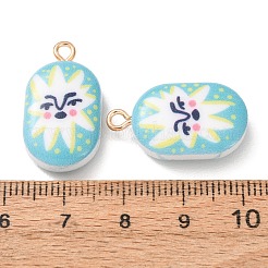 Alliage imprimé avec pendentifs en acrylique&nbsp;AL-CBAE25B-04D-G