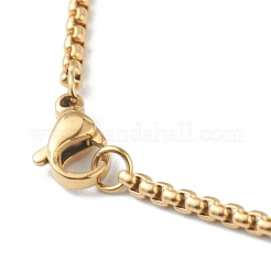 Ожерелья из нержавеющей стали 304 с коробчатой цепочкой&nbsp;STAS-G244-80C-G