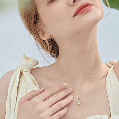 Подвески из кубического циркония с покрытием из латуни&nbsp;KK-BBC0017-21