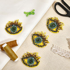 Стеклянные стразы из бисера пришить заплатки&nbsp;LS-PATC-WH0010-27