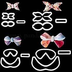 4 набор 4-х видов пластиковых глиняных прессованных форм AJEW-SC0004-09C