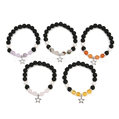 5 шт. браслеты с подвесками в виде звезд из нержавеющей стали 304 BJEW-JB12401