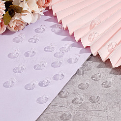 30 шт. бусины-шарики из дутого стекла ручной работы с двумя отверстиями&nbsp;GLAA-GO0001-12B