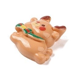 Рождественский медведь на тему непрозрачной смолы декодирует кабошоны RESI-S397-02I