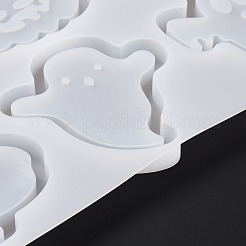 Stampi per statue in silicone fai-da-te con zucca jack-o'-lantern e fantasmi e riempimento&nbsp;DIY-D060-06