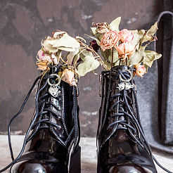 16 шт. 8 подвески для обуви из сплава в готическом стиле HJEW-AB00630