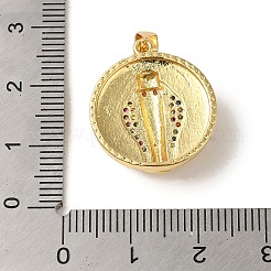 Латунные микро проложить кубического циркония подвески&nbsp;KK-R162-032C-G