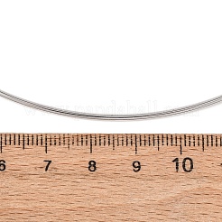 Ожерелье-чокер из нержавеющей стали толщиной 1.5 мм 201 NJEW-Z098-02P