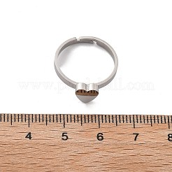 Регулируемые кольца из нержавеющей стали 304 для женщин&nbsp;RJEW-F169-01P-01