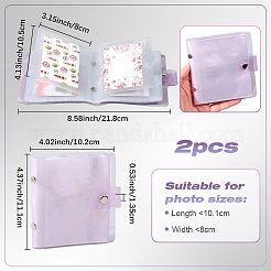 2 mini livre porte-photos en PVC&nbsp;AJEW-SP0002-20B-04