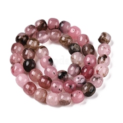 Окрашенные природные белый нефрит бисер пряди G-T138-210C