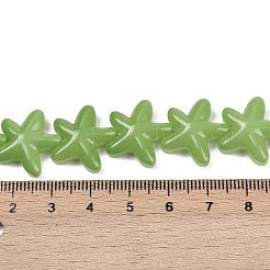 Выпечка окрашенные стеклянные бусины LAMP-C021-01H