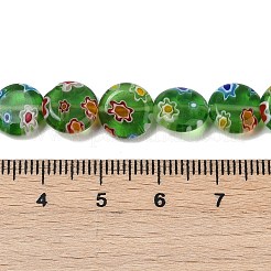 Ручной работы millefiori стеклянные бусины нитки LAMP-G166-17A-02