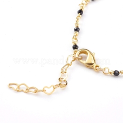 Цепочки из натуральной шпинели ручной работы изготовление браслетов из бисера&nbsp;AJEW-JB00907-01