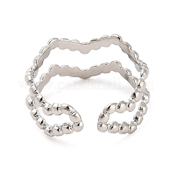 Кольцо-манжета из нержавеющей стали 304 RJEW-F160-06P