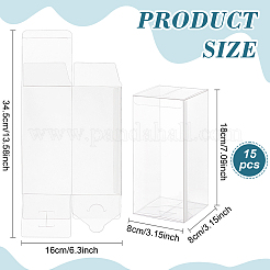 Прозрачная пластиковая ПВХ коробка подарочная упаковка&nbsp;CON-WH0099-32B