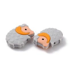 Пищевые экологически чистые силиконовые шарики для овец&nbsp;SIL-WH0008-38B