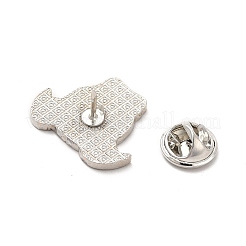 Эмалированная булавка с латунными защелками-бабочками&nbsp;LS-JEWB-A006-04B