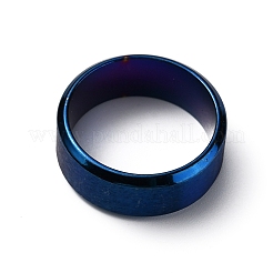 201 Edelstahl-Breitband-Fingerringe für Damen und Herren&nbsp;RJEW-WH0009-13D-BU