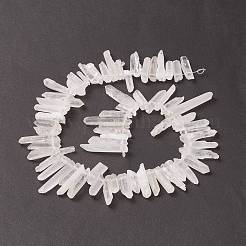 Натуральный кварц с остроконечным бисером G-L484-03