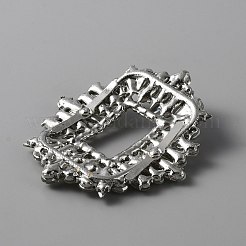 Украшение для обуви из хрусталя и горного хрусталя из сплава AJEW-WH0317-84P