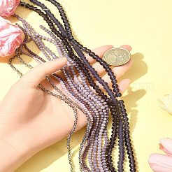 Стеклянные бусины с гальваническим покрытием &nbsp;EGLA-FS0001-42F