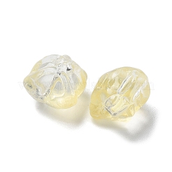 Выпечка расписные прозрачные стеклянные бусины&nbsp;GLAA-C035-01K