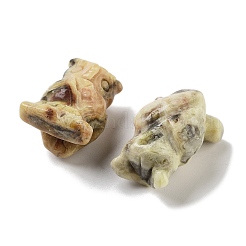 Натуральные резные фигурки из сумасшедшего агата&nbsp;DJEW-L023-G04