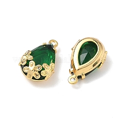 Латунь стекло амулеты&nbsp;KK-Z136-07G-01