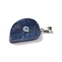 Резные подвески из натурального лазурита&nbsp;G-P599-04P-07