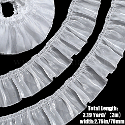 2 м шелковая плиссированная кружевная лента&nbsp;OCOR-CY0001-11A