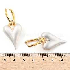 Orecchini a cerchio in ottone bicolore per donna&nbsp;EJEW-U055-20C-G