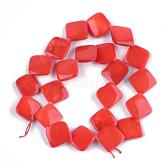 Perle di conchiglia d'acqua dolce dipinte a spruzzo&nbsp;SHEL-T010-05D