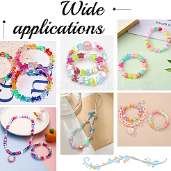 800шт 2 стиля экологически чистые прозрачные акриловые бусины&nbsp;TACR-SP0001-01E