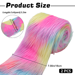 Ткань из искусственной шерсти на Рождество BJEW-WH0514-13E