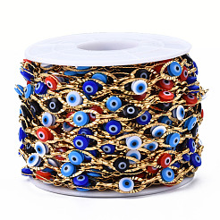 Ионное покрытие (ip) 304 текстурированные овальные кабельные цепи из нержавеющей стали CHS-T003-33G-06