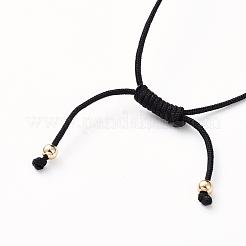 Регулируемые плетеные браслеты из бисера BJEW-JB04899-02