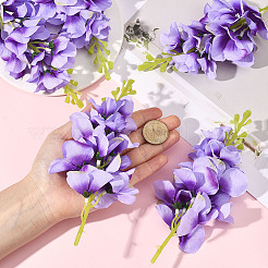 12шт шелковая ткань и пластиковая имитация гиацинта&nbsp;AJEW-SC0031-57