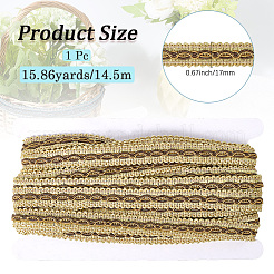 Nastro di pizzo intrecciato in poliestere&nbsp;OCOR-WH20006-66B