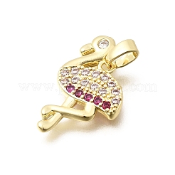 Pendentifs en laiton avec zircone cubique&nbsp;KK-B187-12G