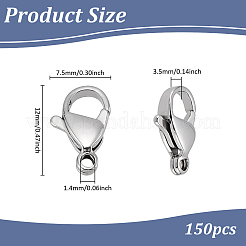 Застежки-карабины из нержавеющей стали 304&nbsp;STAS-PH0007-02B