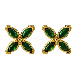 Boucles d'oreilles à tige en acier inoxydable 304&nbsp;EJEW-C135-01G-02