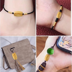 40 шт. 2 вида сосновых бусин&nbsp;WOOD-YW0001-48