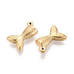 Подвески из нержавеющей стали 304 в форме рыбьего хвоста&nbsp;STAS-T069-11G