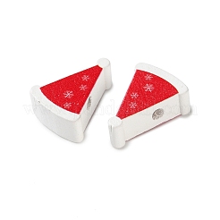 Рождественские тематические деревянные бусины схима WOOD-F018-02