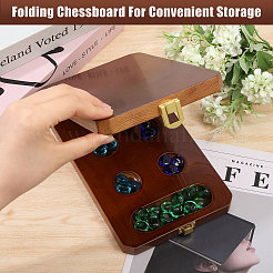 Деревянная коробка для настольной игры в шахматы&nbsp;DJEW-FG0006-82