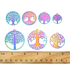 14 шт. 7 стиля ионного покрытия (IP) 201 филигранные подвески из нержавеющей стали&nbsp;FIND-FS0002-75