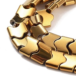 Chapelets de perles hématite synthétique sans magnétique&nbsp;G-P545-I01-01F